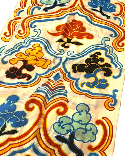 Liz Claiborne Beautiful Deco abstract colorful SILK Scarf