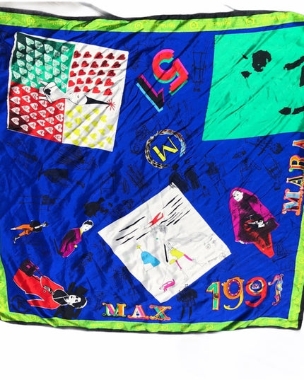 MAX Mara Vintage 1991 scarf Rare Awesome MAXMARA