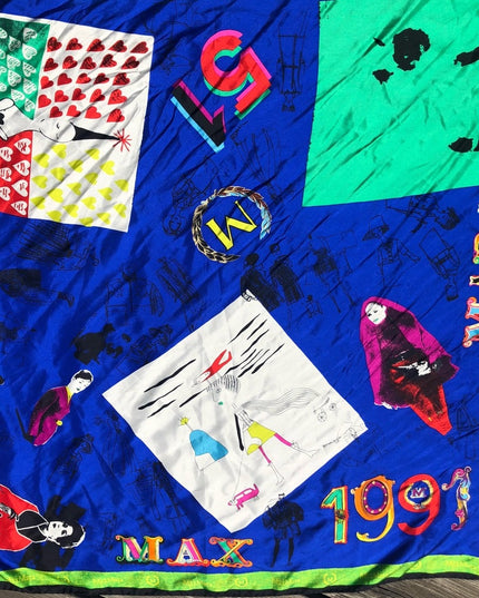 MAX Mara Vintage 1991 scarf Rare Awesome MAXMARA