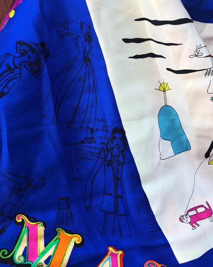 MAX Mara Vintage 1991 scarf Rare Awesome MAXMARA