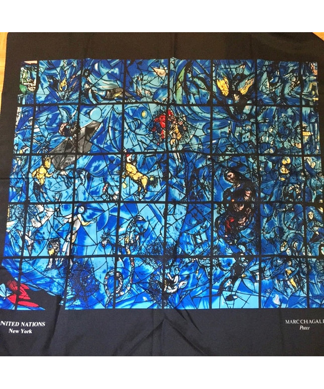 MUSEUM ARTIFACTS Silk United Nations NY  Chagall