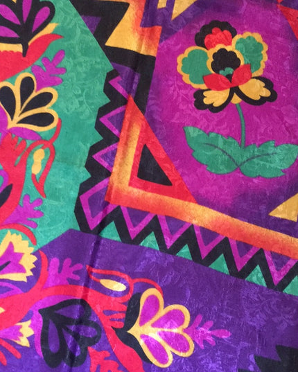 VTG 1980s Marie Michele Italy Scarf Southwestern print