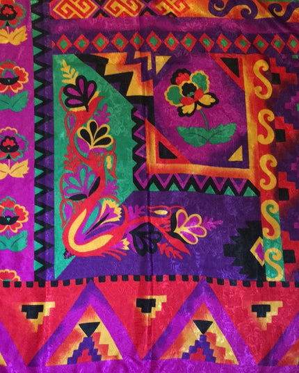VTG 1980s Marie Michele Italy Scarf Southwestern print