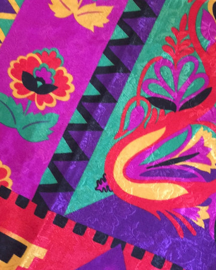 VTG 1980s Marie Michele Italy Scarf Southwestern print