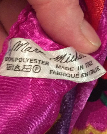 VTG 1980s Marie Michele Italy Scarf Southwestern print