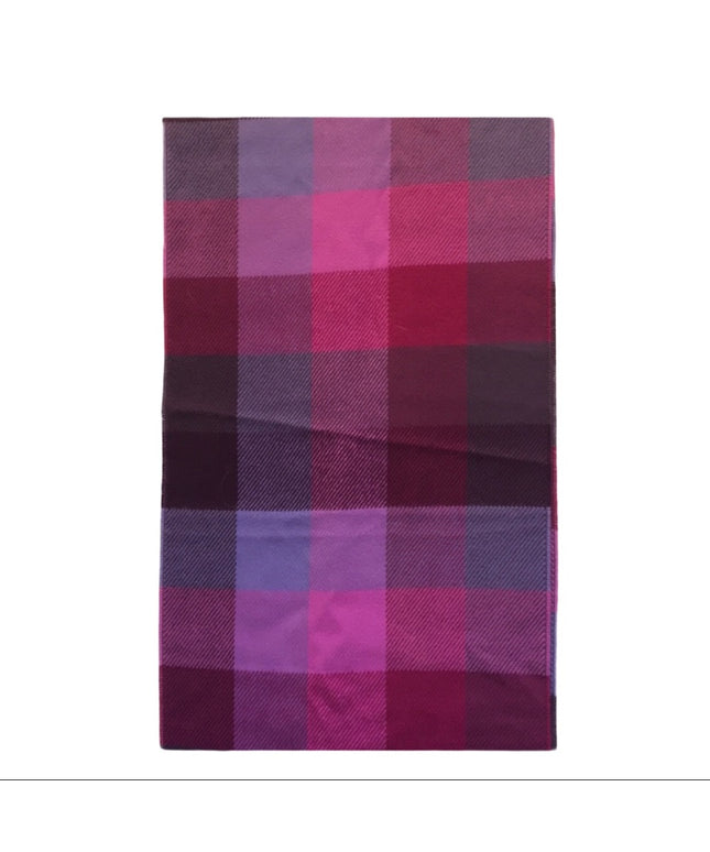 - Danier France “Wool feel” Pink purple scarf fringe