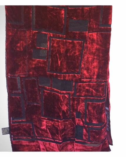 - Danier Silky Red velvety lined Scarf