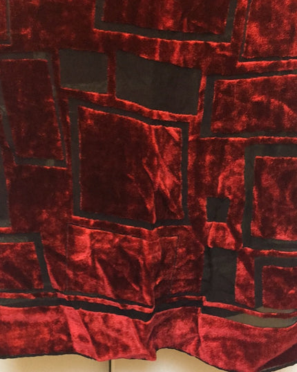 - Danier Silky Red velvety lined Scarf