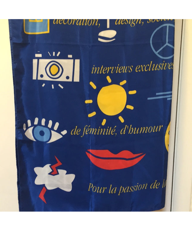 Elle Quebec Silk Scarf 34x34” Rare! Limited