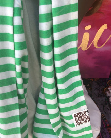 NWT VTG Echo Green white stripe  scarf nautical