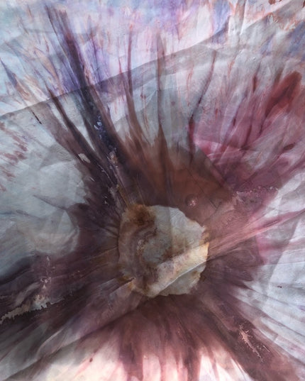 VintGe Silk Hippie Boho Tie dye Scarf 32x32 VTG