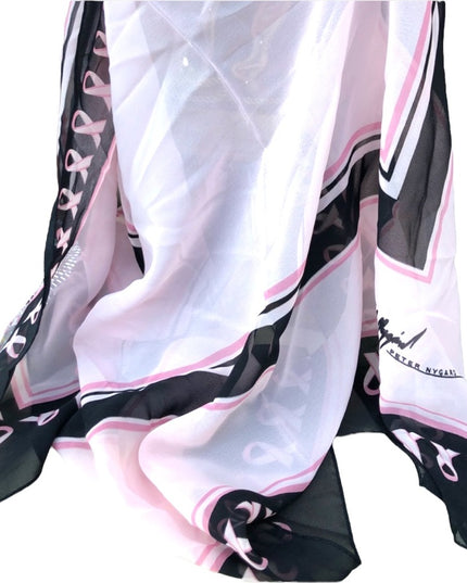 - Peter Nygard Sheer Pink ribbon campaign scarf