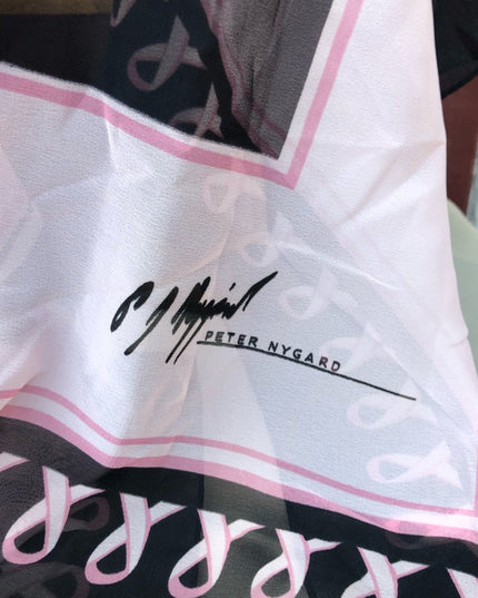- Peter Nygard Sheer Pink ribbon campaign scarf