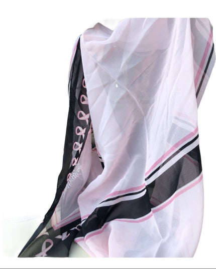 - Peter Nygard Sheer Pink ribbon campaign scarf