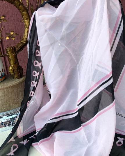 - Peter Nygard Sheer Pink ribbon campaign scarf