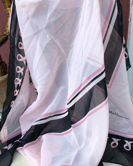 - Peter Nygard Sheer Pink ribbon campaign scarf