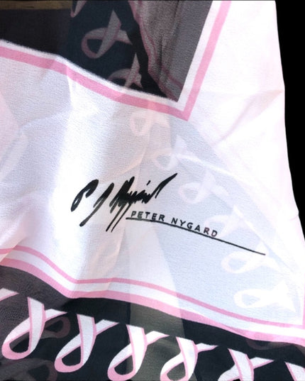 - Peter Nygard Sheer Pink ribbon campaign scarf