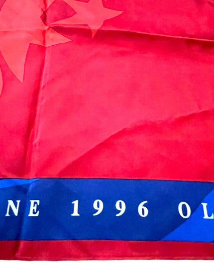 1996 Red Delta wings Olympic silk scarf Limited ed Rare