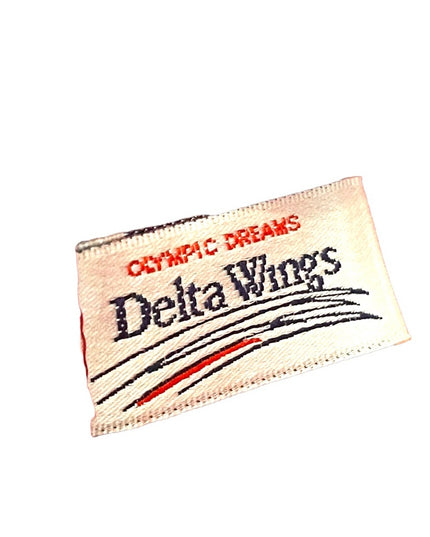 1996 Red Delta wings Olympic silk scarf Limited ed Rare
