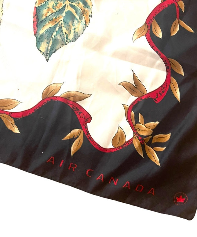 Air Canada polyester Maple leaf scarf