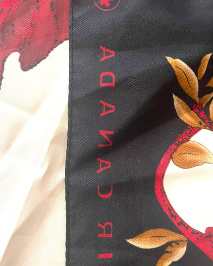 Air Canada polyester Maple leaf scarf