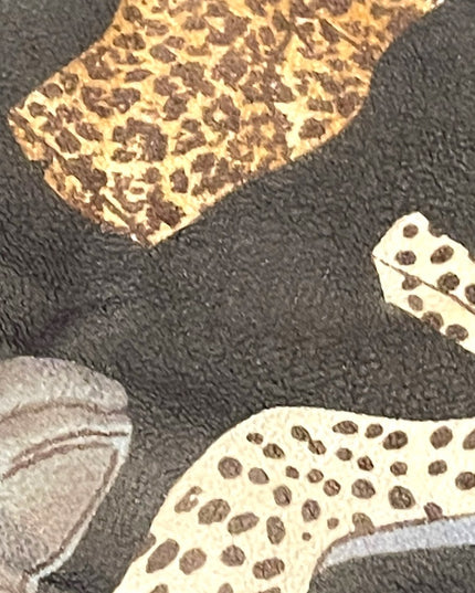 Echo Silk Leopard print shoes boots print scarf