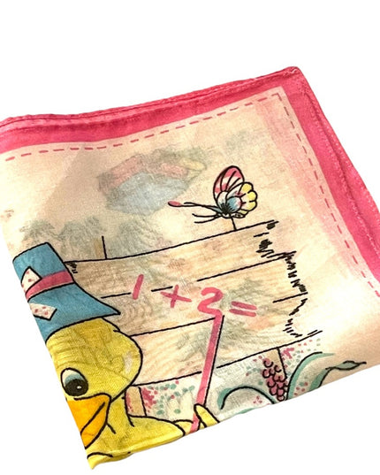 Vintage 1970s Duck cotton Hankey NWT hankerchief
