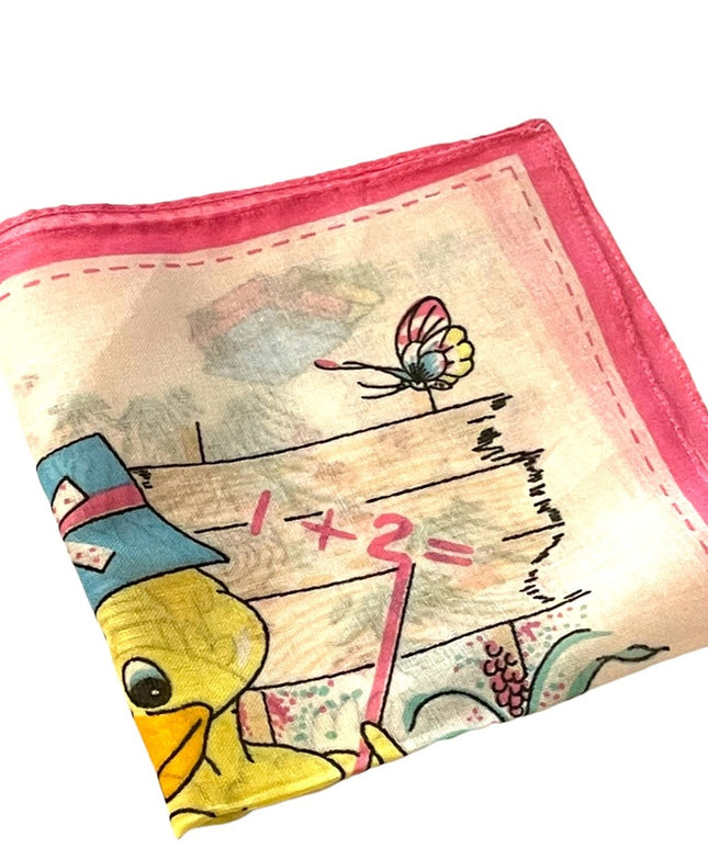 Vintage 1970s Duck cotton Hankey NWT hankerchief