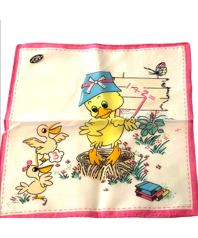 Vintage 1970s Duck cotton Hankey NWT hankerchief