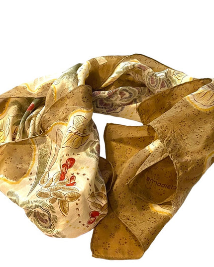 VintGe 1990s Silk floral Liz Claiborne Scarf