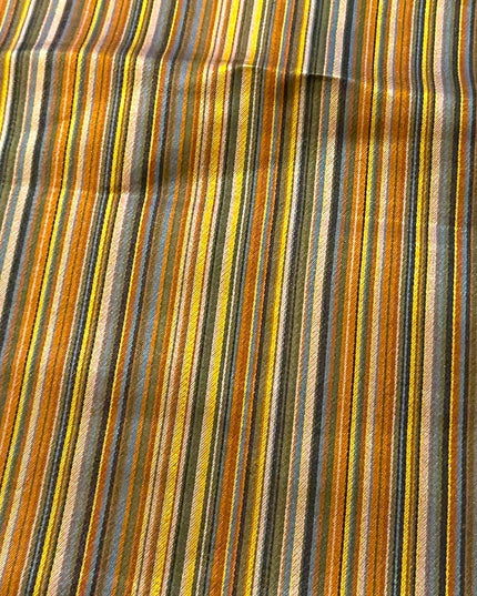 NWT Jim Thompson SILK stripe brown earth tones striped scarf wrap