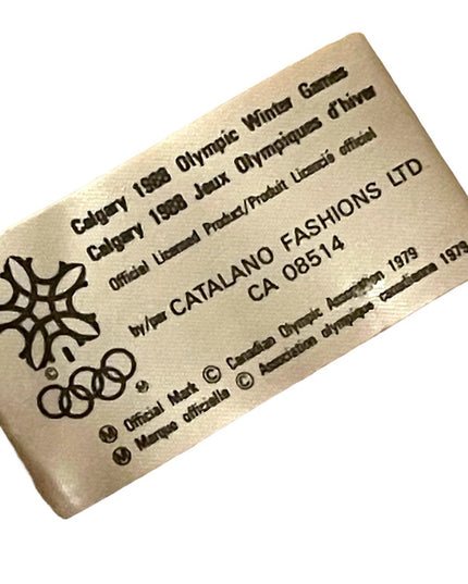 Vintage Olympics scarf from Calgary CA. The two cats Hidy & Howdy 1988 Olympic