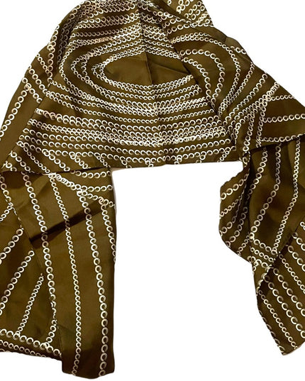 Nicole Miller NWT art deco design SILK scarf