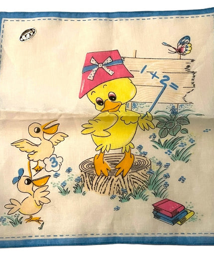 Vintage 1970s Duck cotton Hankey NWT hankerchief