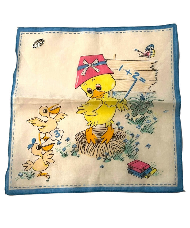 Vintage 1970s Duck cotton Hankey NWT hankerchief