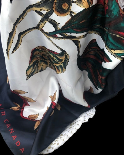 Air Canada Fall Maple leaves scarf beautiful!