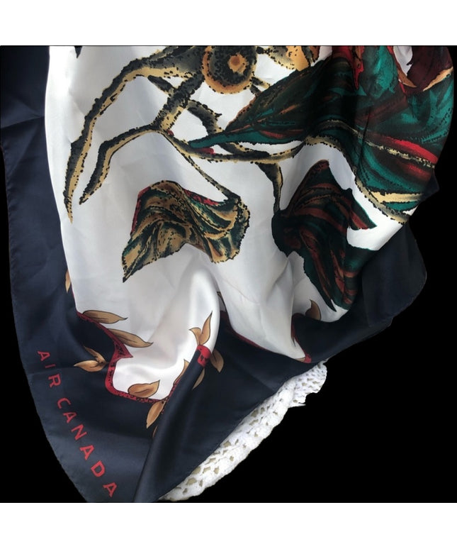 Air Canada Fall Maple leaves scarf beautiful!