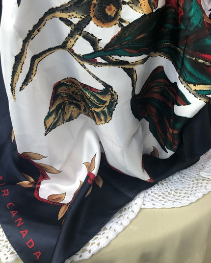 Air Canada Fall Maple leaves scarf beautiful!