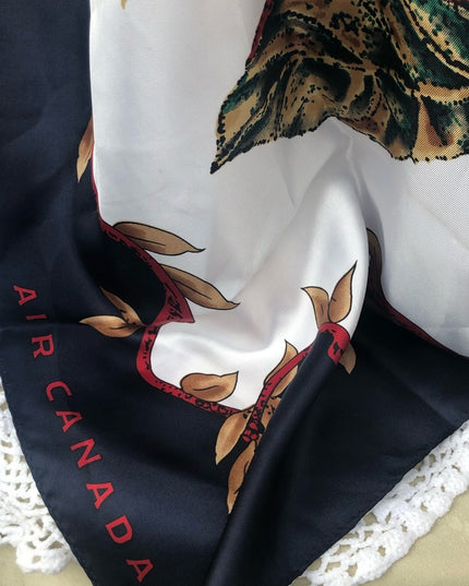 Air Canada Fall Maple leaves scarf beautiful!