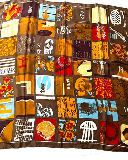 Large Silk Printed Esprit ETC scarf