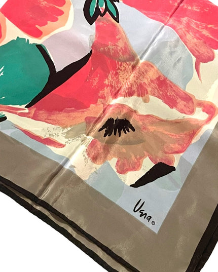 Vintage VERA Poly floral flower 🌸 scarf wrap