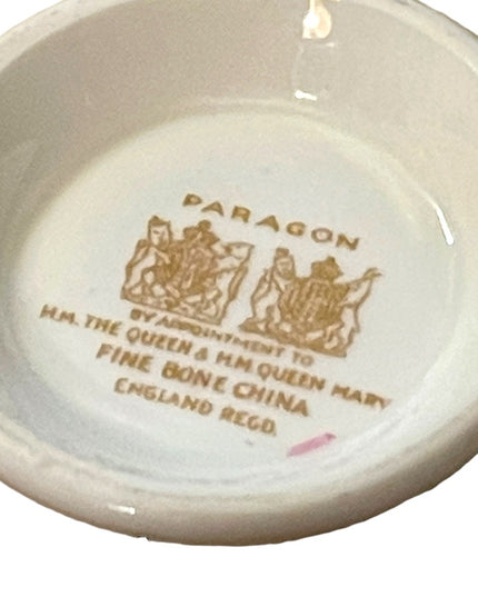 Paragon vintage tea Cup ,Saucer, Pink Cabbage Rose, Double warrant RARE peach