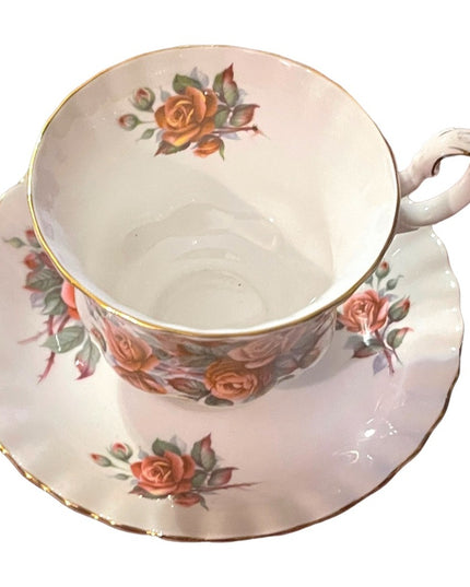 Vintage Royal Albert Centennial Rose Bone China Tea cup & Saucer England Floral