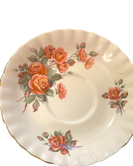 Vintage Royal Albert Centennial Rose Bone China Tea cup & Saucer England Floral