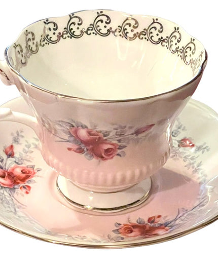 Royal Albert Rose Marie Series “sunset” tea cup and saucer circa 1960-1970. HTF