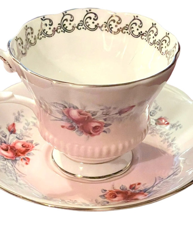 Royal Albert Rose Marie Series “sunset” tea cup and saucer circa 1960-1970. HTF