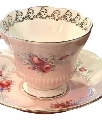 Royal Albert Rose Marie Series “sunset” tea cup and saucer circa 1960-1970. HTF