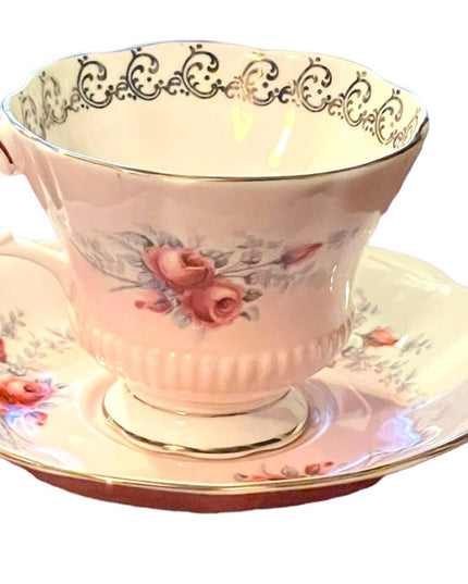 Royal Albert Rose Marie Series “sunset” tea cup and saucer circa 1960-1970. HTF
