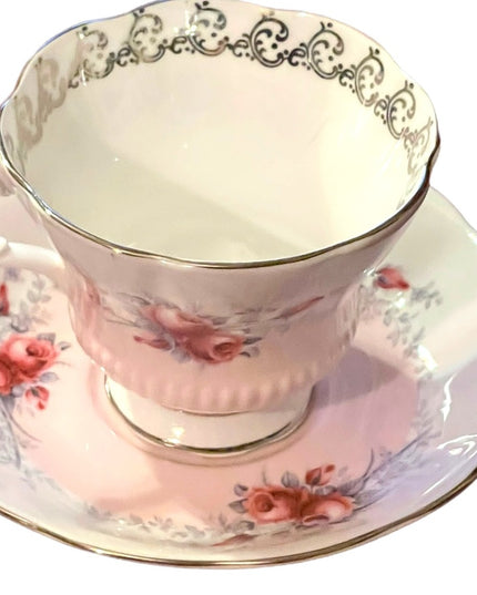 Royal Albert Rose Marie Series “sunset” tea cup and saucer circa 1960-1970. HTF