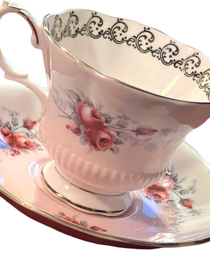 Royal Albert Rose Marie Series “sunset” tea cup and saucer circa 1960-1970. HTF
